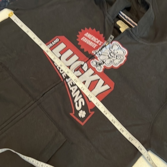 Lucky Brand Boy’s Black Graphic Front Hoodie Size Large NWT - Picture 6 of 10